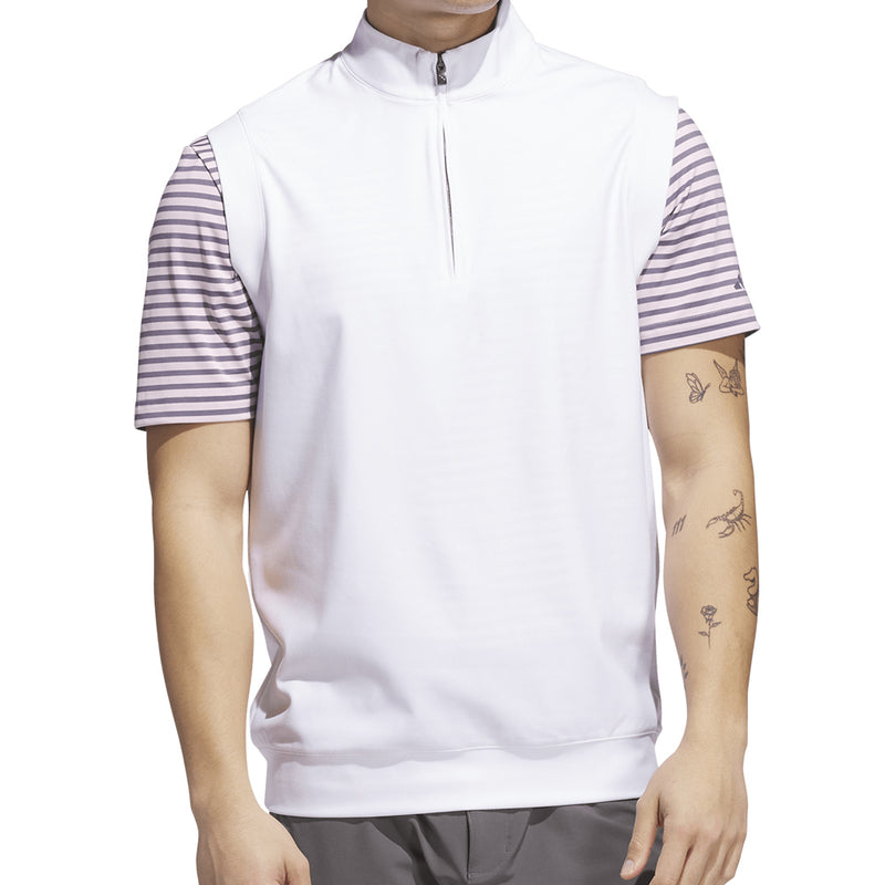 adidas Ultimate365 Classic 1/4 Zip Vest - White