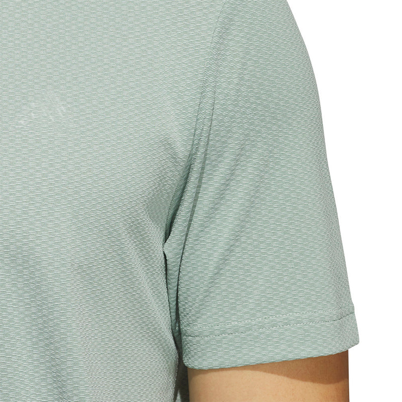 adidas Ultimate365 Tour Texture Polo Shirt - Silver Green