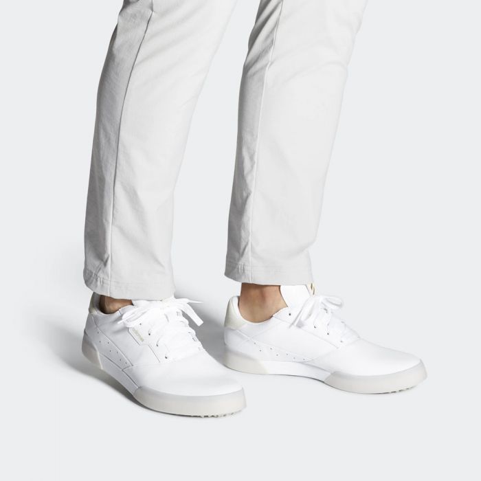 adidas Adicross Retro Spikeless Shoes - White/Gold Metallic