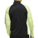 adidas Colour Block 1/4 Zip Pullover - Black/Pulse Lime
