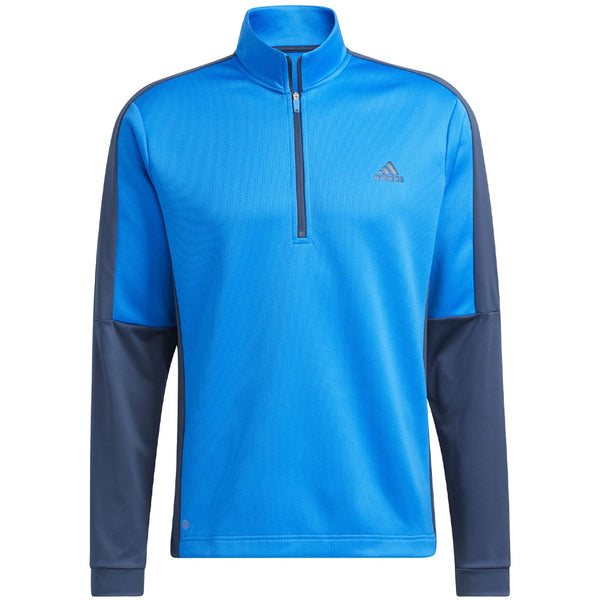 adidas Colour Block 1/4 Zip Pullover - Blue Rush/Crew Navy