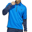 adidas Colour Block 1/4 Zip Pullover - Blue Rush/Crew Navy