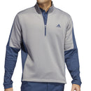 adidas Colour Block 1/4 Zip Pullover - Grey Three/Crew Navy