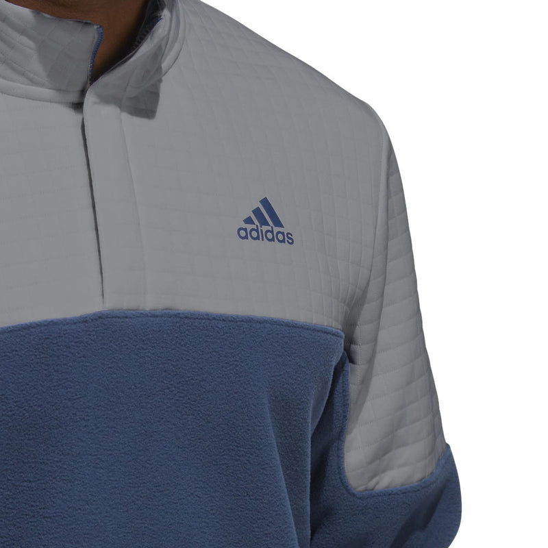 adidas DWR 22 Block 1/4 Zip Pullover - Grey Three/Crew Navy