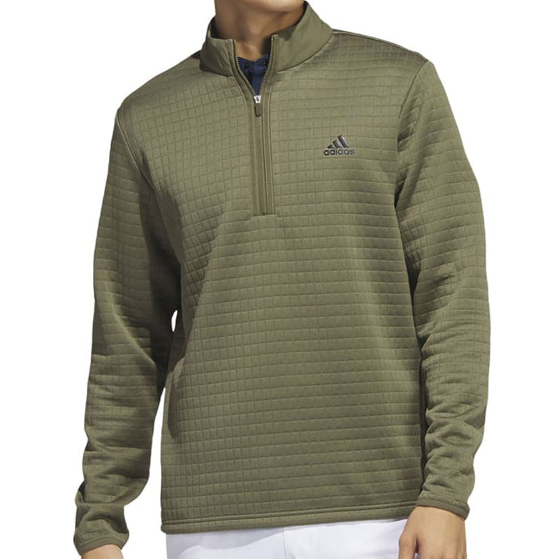 adidas DWR 1/4 Zip Pullover - Olive Strata