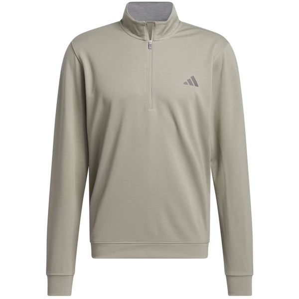 adidas Elevated 1/4 Zip Pullover - Silver Pebble