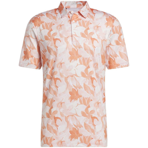 adidas Floral Polo Shirt - Coral Fusion/Pantone/White