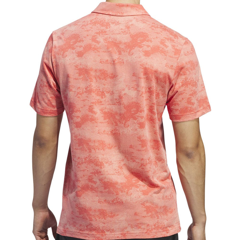 adidas Go-To Print Polo Shirt - Preloved Scarlet