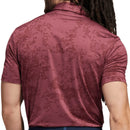 adidas Jacquard Polo Shirt - Quiet Crimson/Fox Brown
