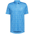 adidas Jacquard Primegreen Polo Shirt - Blue Rush/Semi Mint Rush