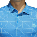 adidas Jacquard Primegreen Polo Shirt - Blue Rush/Semi Mint Rush