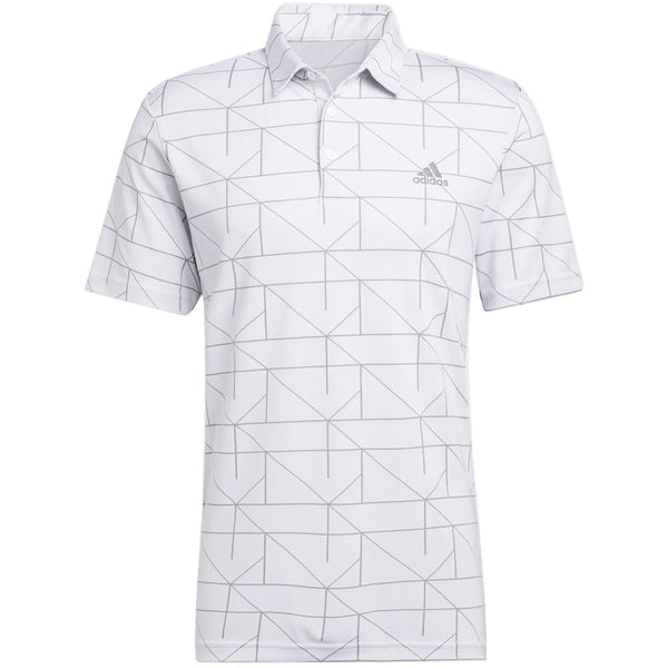 adidas Jacquard Primegreen Polo Shirt - White/Grey Three