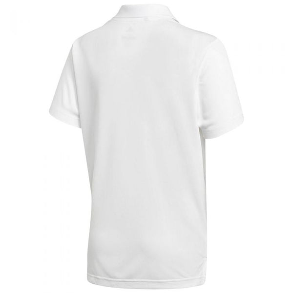 adidas Junior Solid Tournament Polo Shirt - White