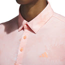 adidas Flower Mesh Polo Shirt - Coral Fusion/White