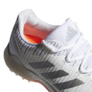 adidas Ladies CodeChaos Spikeless Shoes - White/Silver Metallic/Signal Coral