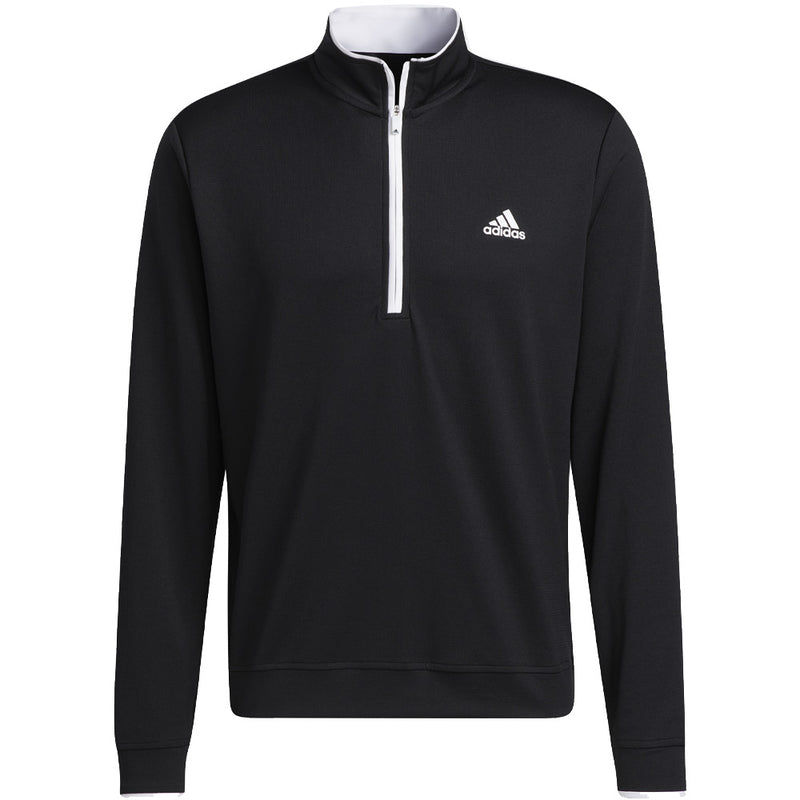 adidas Lightweight 1/4 Zip Pullover - Black