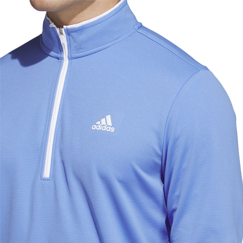 adidas Lightweight 1/4 Zip Pullover - Blue Fusion