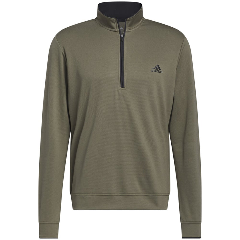 adidas Lightweight 1/4 Zip Pullover - Olive Strata