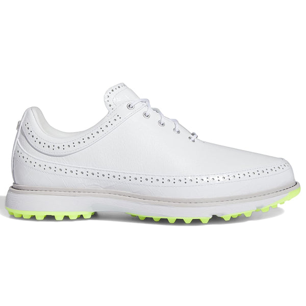 adidas MC80 Spikeless Shoes - White/Matte Silver/Lucid Lemon