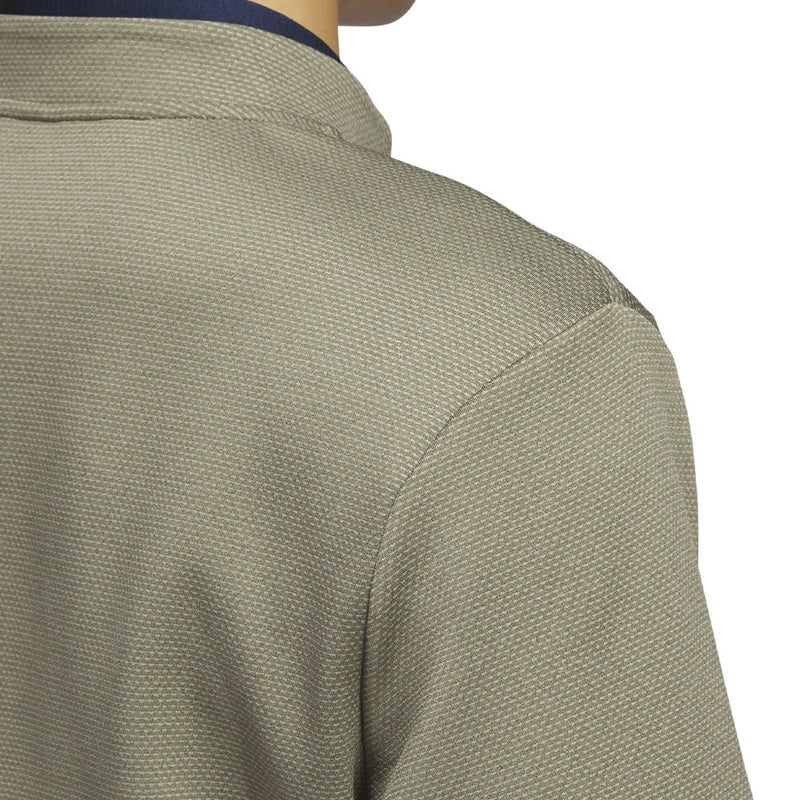 adidas Microdot 1/4 Zip Pullover - Olive Strata/Hemp