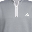 adidas Microdot 1/4 Zip Pullover  - White/Grey Three
