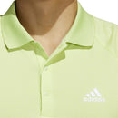 adidas Moss Stitch Jacquard Polo Shirt - Pulse Lime/White