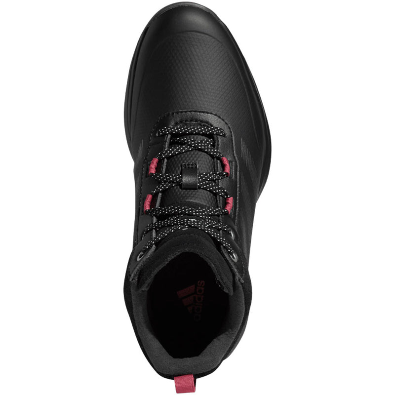 adidas S2G Mid Spiked Ladies Waterproof Shoes - Core Black/Dark Silver Metallic/Wild Pink