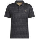 adidas Stripe Zip Polo Shirt - Black/Hemp