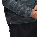 adidas Texture Print Crew Neck Sweatshirt - Black/Grey Six/Shadow Green