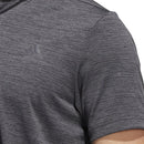 adidas Texture Stripe Polo Shirt - Black/Grey Five