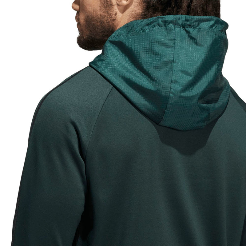 adidas Three Stripe COLD.RDY Hoodie - Shadow Green