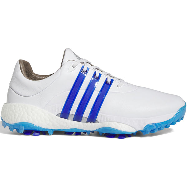 adidas Tour360 '22 Spiked Waterproof Shoes - FTWR White/Lucid Blue/Core Black