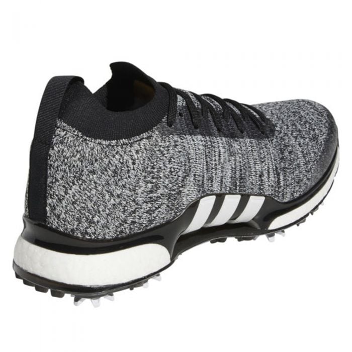 adidas Tour360 XT Primeknit Spiked Shoes - Black/White/Silver