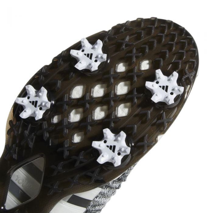 adidas Tour360 XT Primeknit Spiked Shoes - Black/White/Silver