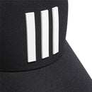 adidas Tour 3 Stripe Cap - Black/White