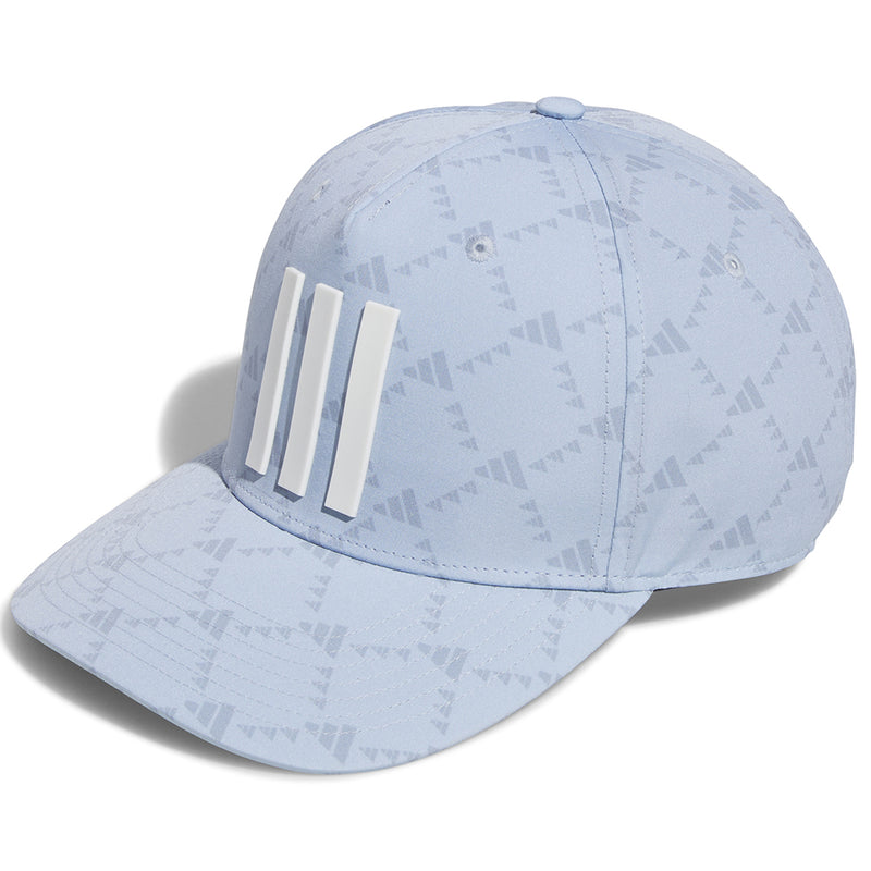 adidas Tour 3 Stripe Print Cap - Wonder Blue