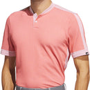 adidas Tour Textured Primeknit Polo Shirt - Preloved Red/White