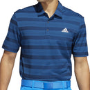 adidas Two Colour Stripe Primegreen Polo Shirt - Crew Navy/Blue Rush
