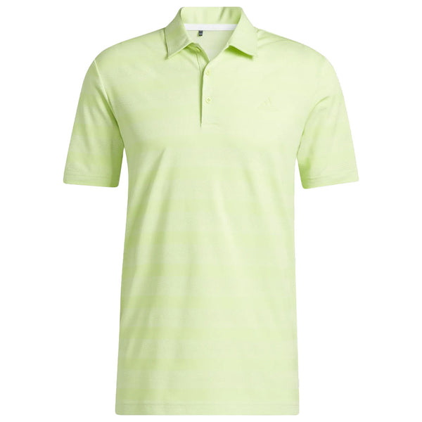 adidas Two Colour Stripe Primegreen Polo Shirt - Pulse Lime/White