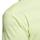 adidas Two Colour Stripe Primegreen Polo Shirt - Pulse Lime/White