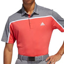 adidas Ultimate356 3-Stripe Polo Shirt - Coral/Grey