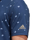 adidas Ultimate Allover Print Polo Shirt - Crew Navy/White/Hemp