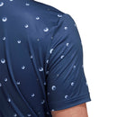 adidas Ultimate Allover Print Polo Shirt - Crew Navy/White/Hemp