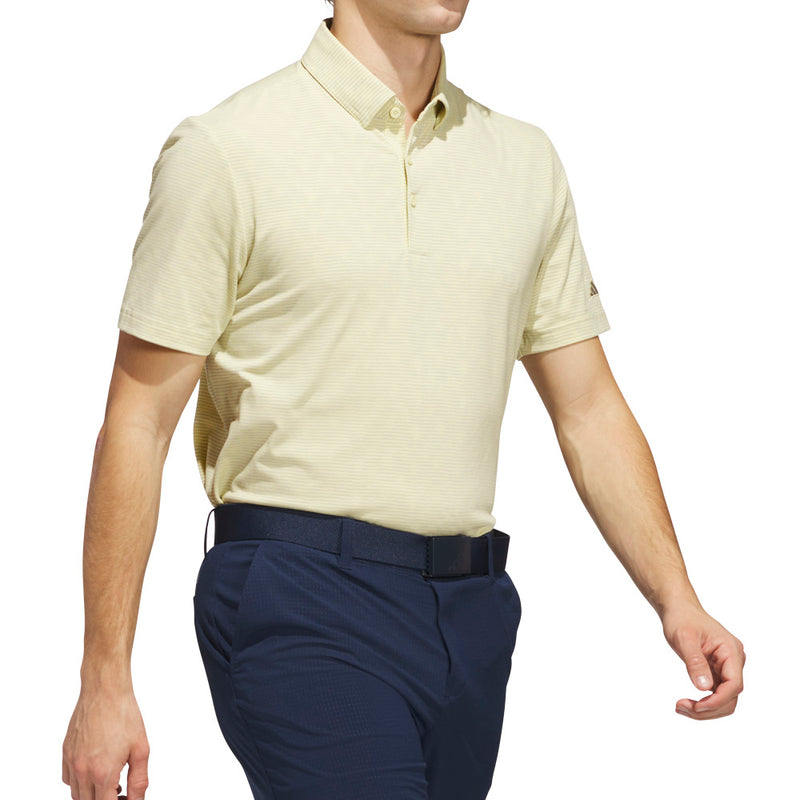adidas Go-To Printed Polo Shirt - Powder Yellow/Wonder Silver