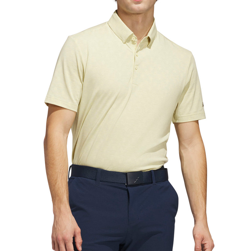 adidas Go-To Printed Polo Shirt - Powder Yellow/Wonder Silver