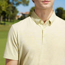 adidas Go-To Printed Polo Shirt - Powder Yellow/Wonder Silver