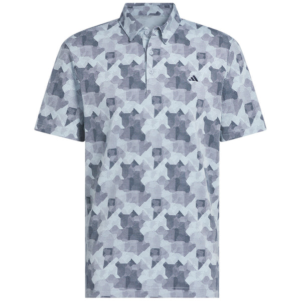 adidas Go-To Printed Polo Shirt - Wonder Blue/Collegiate Navy