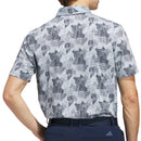 adidas Go-To Printed Polo Shirt - Wonder Blue/Collegiate Navy