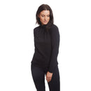 Green Lamb Regan Cotton Roll Neck Top - Black