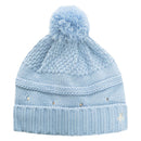 Green Lamb Inge Fleece Lined Beanie Hat - Powder